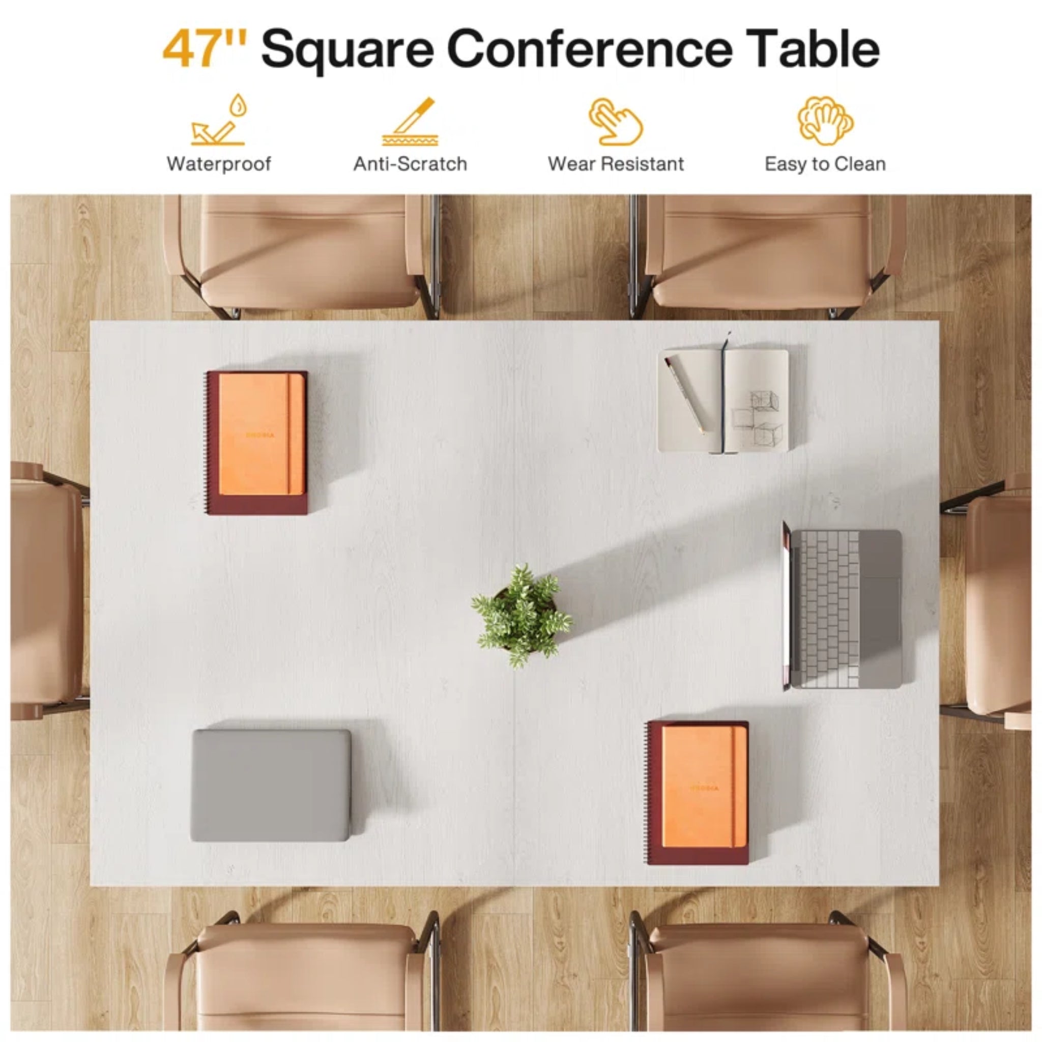 Rectangular Small Conference Table, Modular Seminar Table