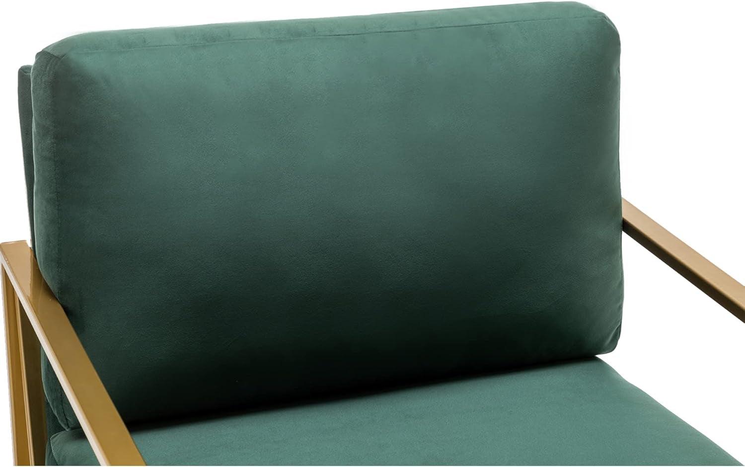 Modern Accent Chair Living Room Chair Armchair Upholstered Chairs Leisure Chairs with Metal Frame Legs for Home, Bedroom, Reading, Green