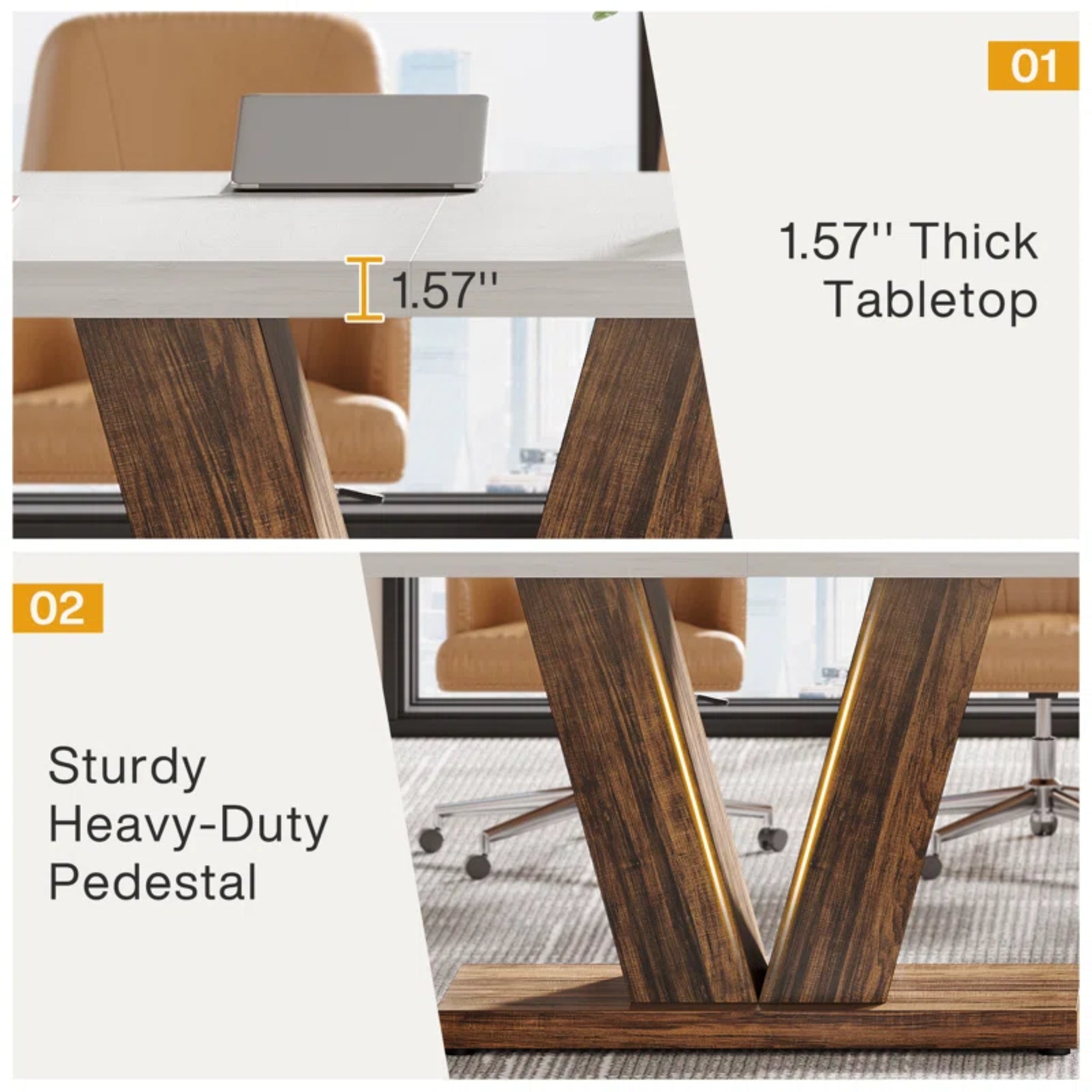 Rectangular Small Conference Table, Modular Seminar Table