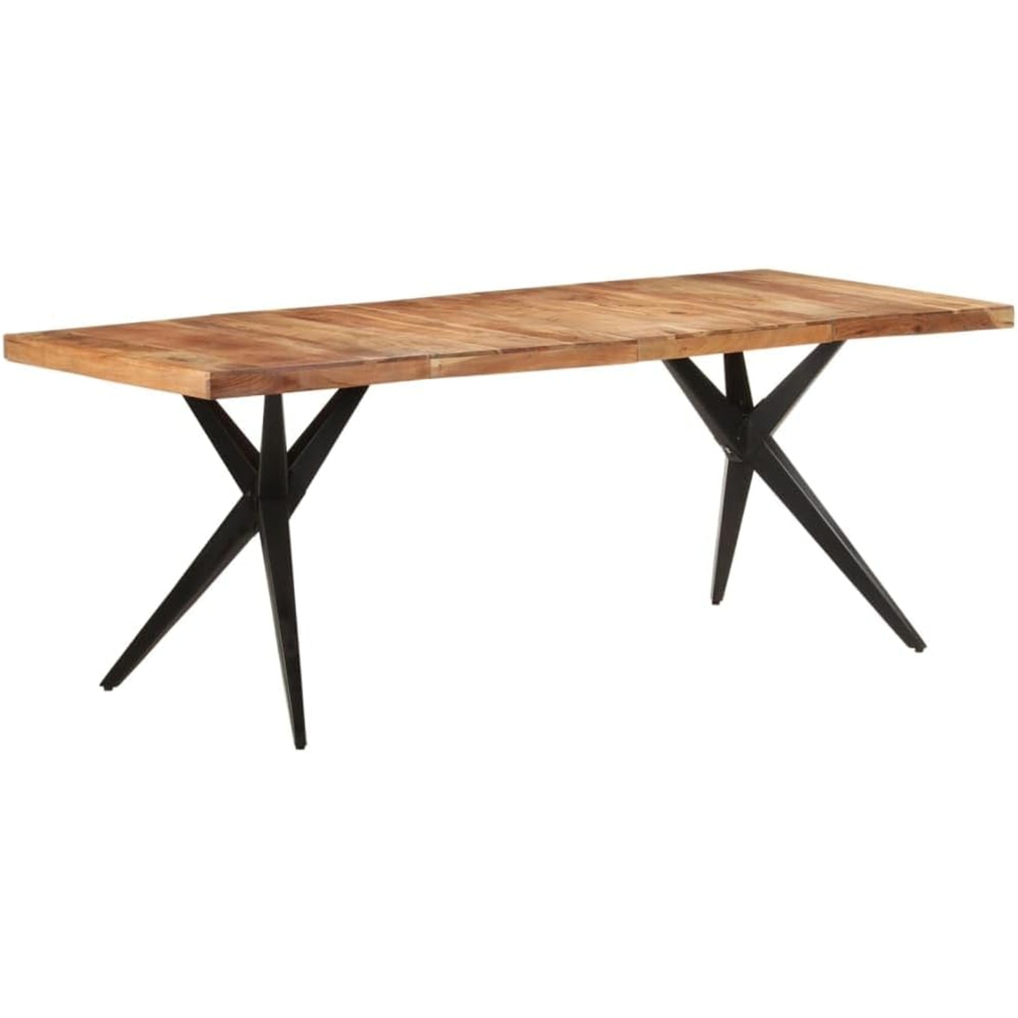 Dining Table Solid Acacia Wood Wooden Dining Table Kitchen Table Dinner Table Dining Room Kitchen Home House Furniture 78.7"X35.4"