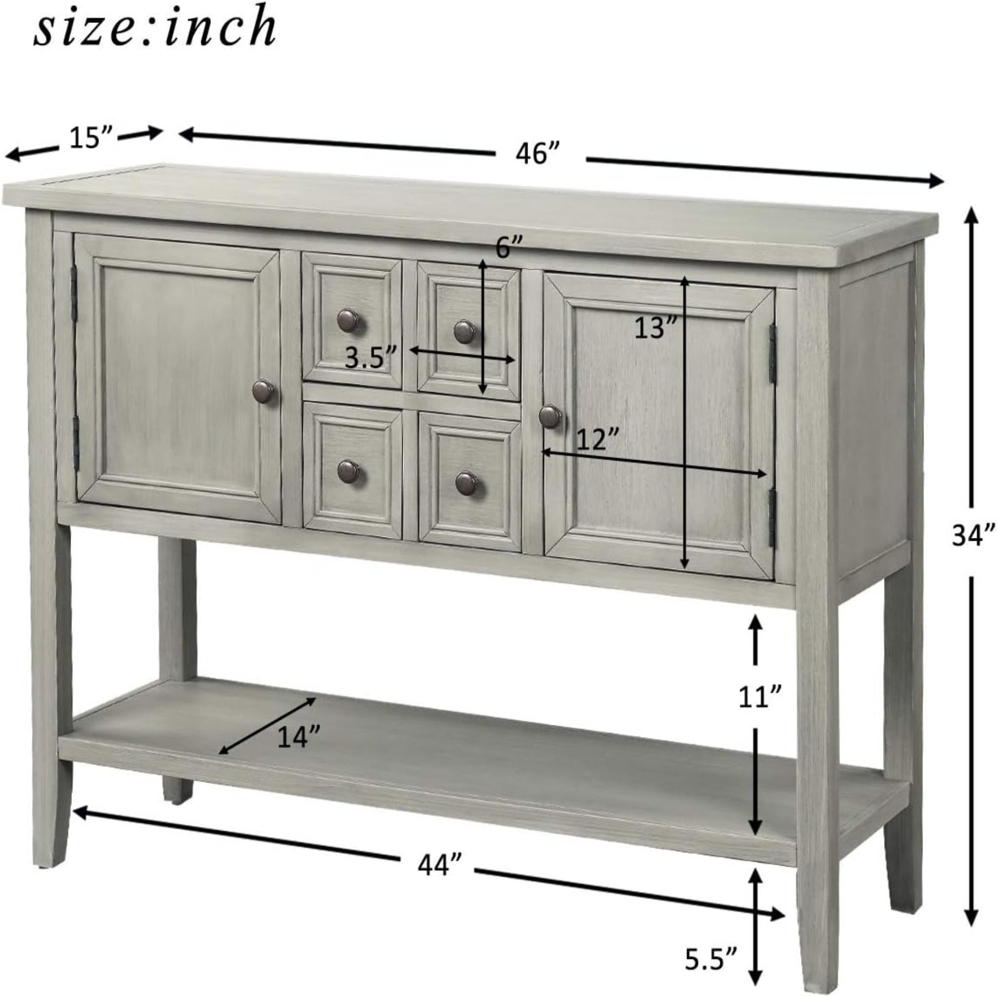Console Table Sideboard Wooden Sofa Table