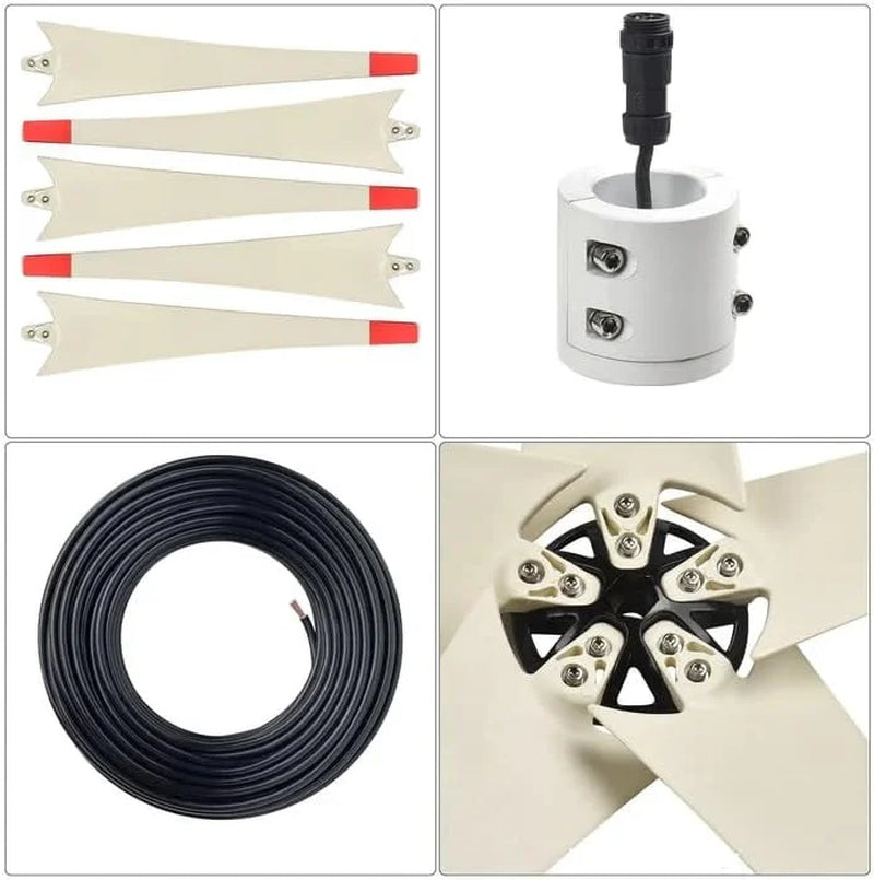 HKNGAUWE Goldwe System Generator W/Solar Panel & Wind Turbine